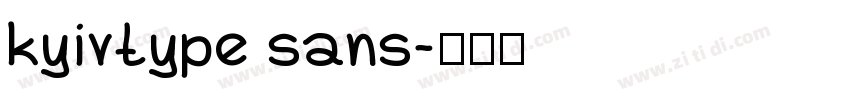 kyivtype sans字体转换